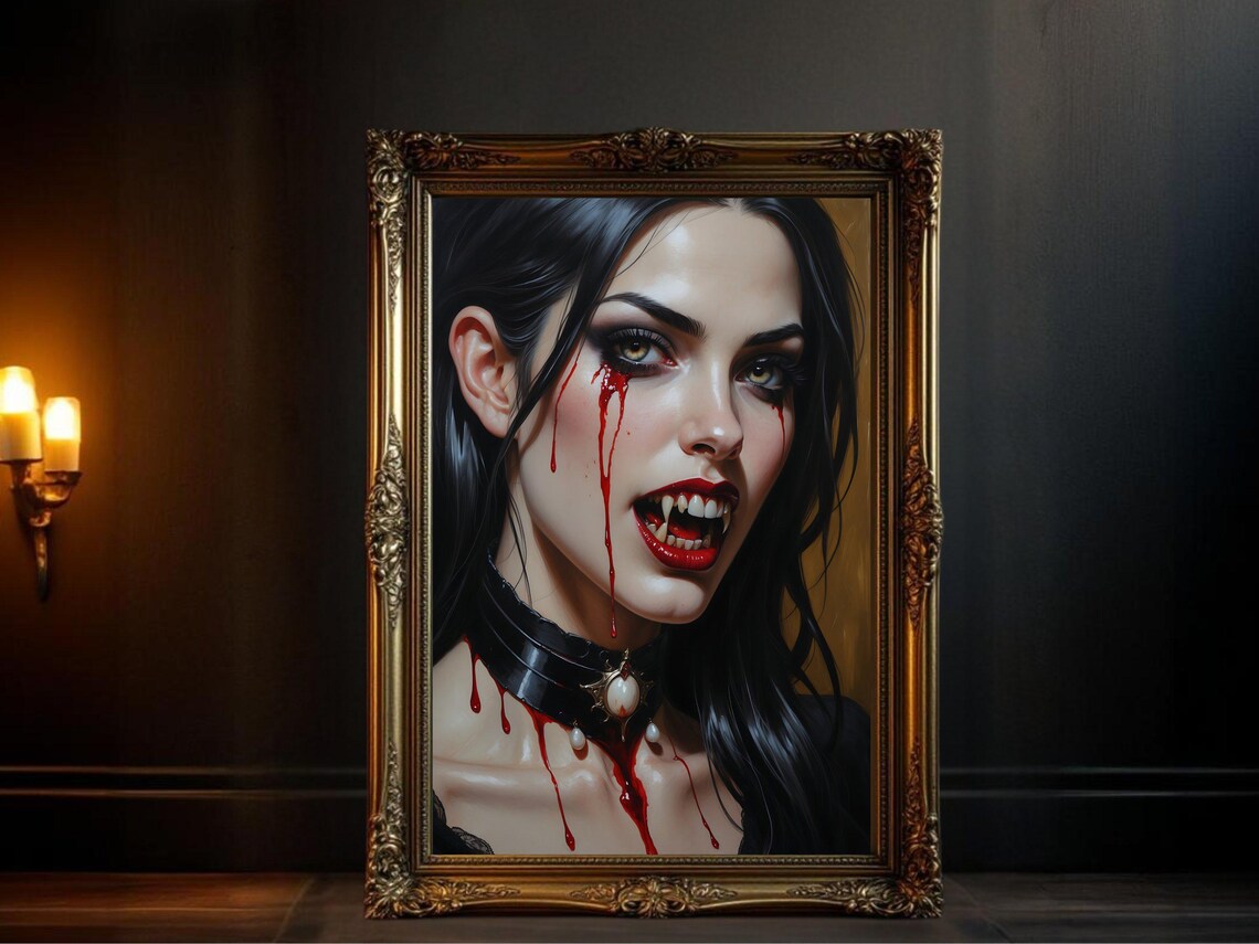 Gothic Vampire Dark Fantasy Horror Portrait