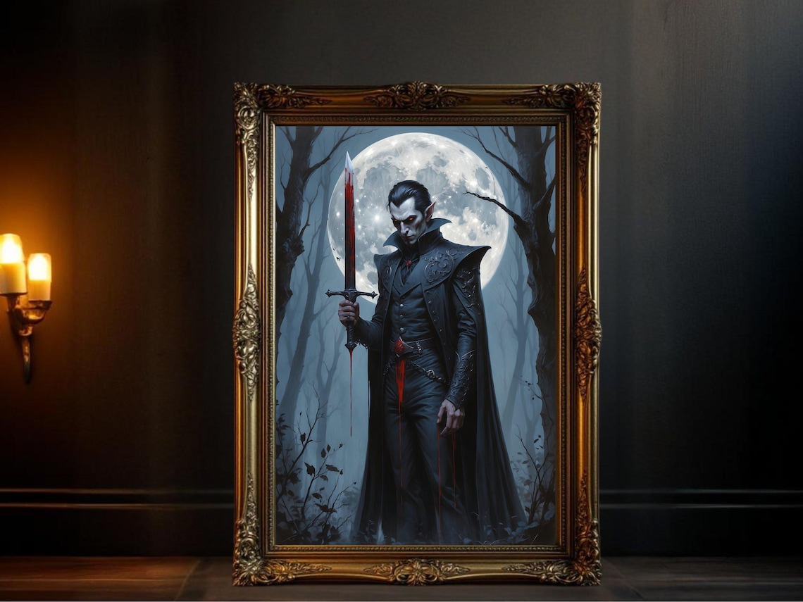 Gothic Vampire Dark Fantasy, Horror Themed Decor