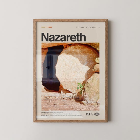 Nazareth Print Wall Art Poster Photo Basilica Of The Annunciation St Josephs Church Mount Precipice