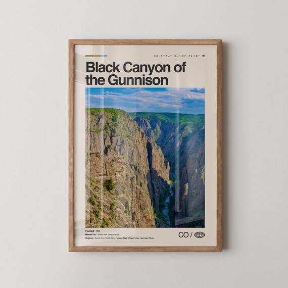 Black Canyon of the Gunnison Colorado National Park Photo Poster