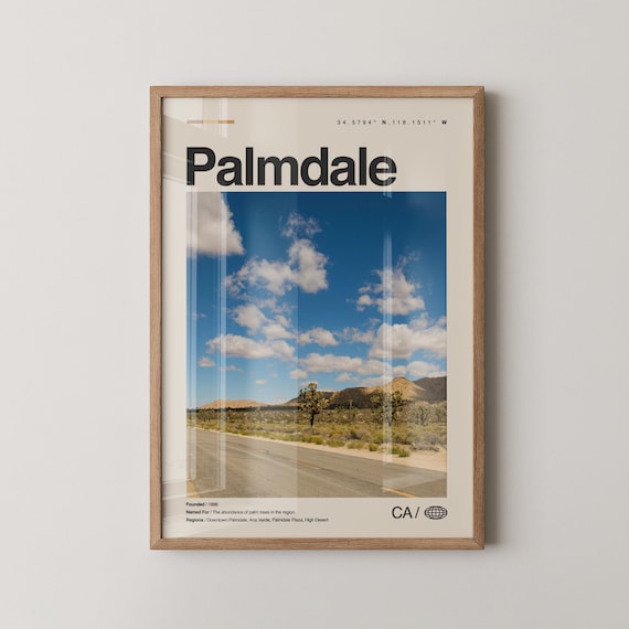 Palmdale Print Wall Art Poster Photo Antelope Valley Poppy Reserve Joe Davies Heritage