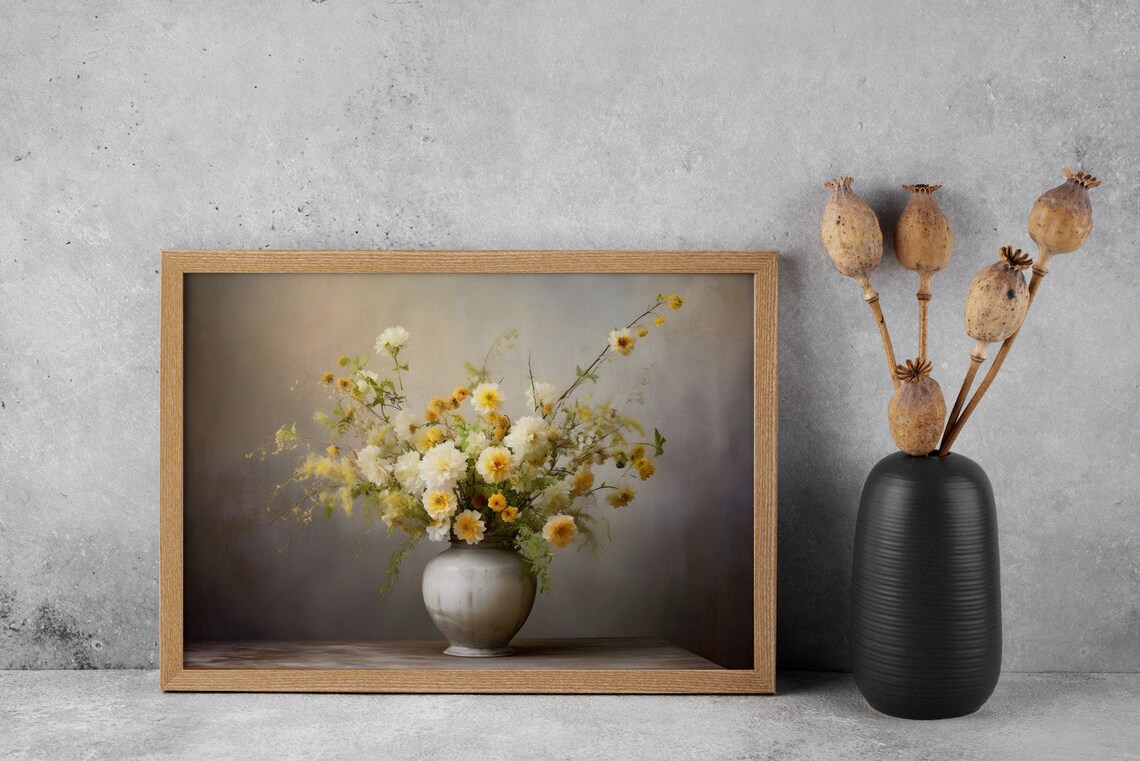 Ephemeral Beauty, A Vase Of Summer Blooms - Image 4