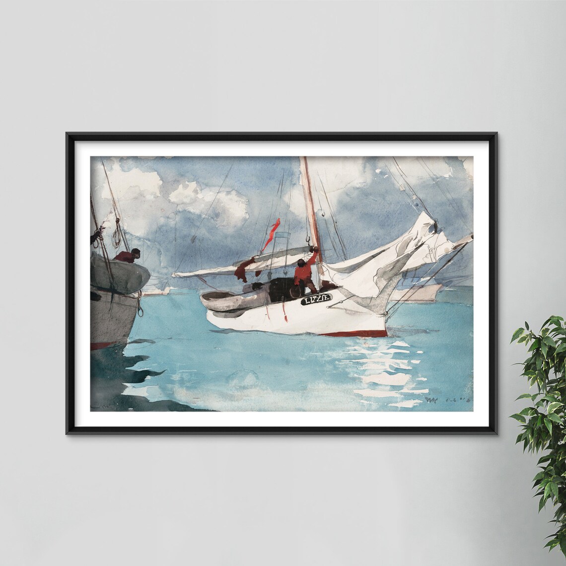 Winslow Homer Fishing Boats Key West 1903 Art Print