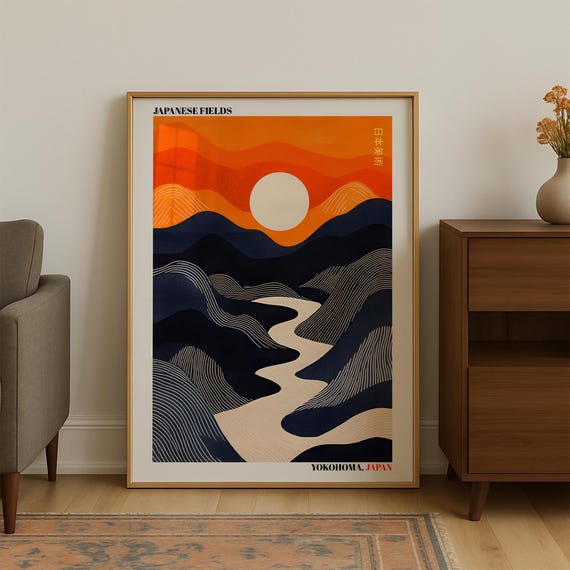 Japanese Wall Art Poster Wabi Sabi Japandi Print