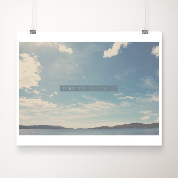 Scottish Loch Print Adventure Awaits Inspirational Art 11x14