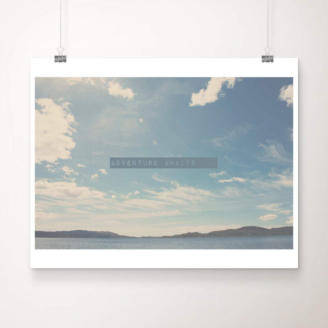 Scottish Loch Print Adventure Awaits Inspirational Art 11x14