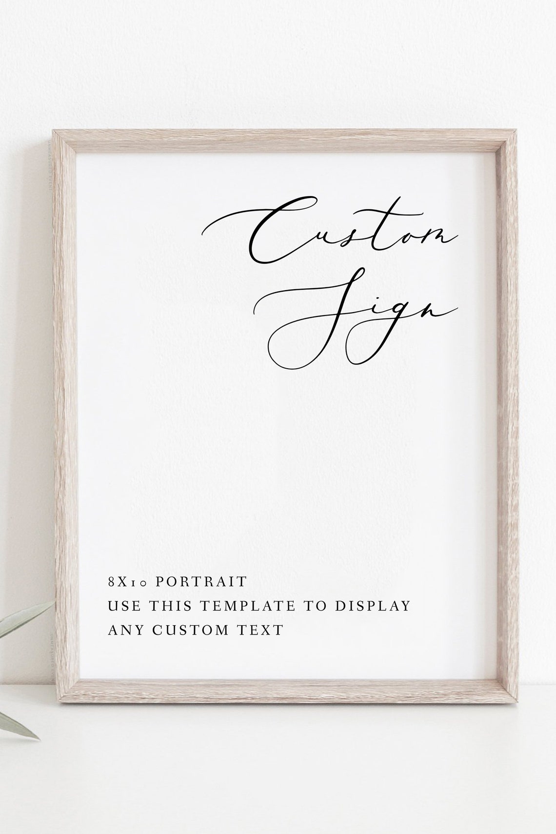 Editable Custom Wedding Sign Template Minimalist Printable Poster - Image 3