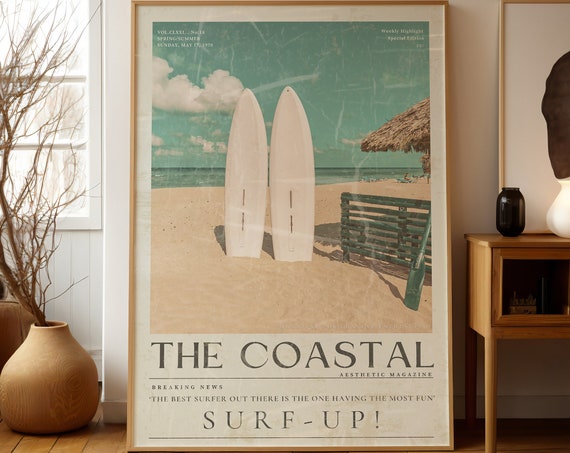 Coastal Life Surf Up Vintage Surf Magazine Cover