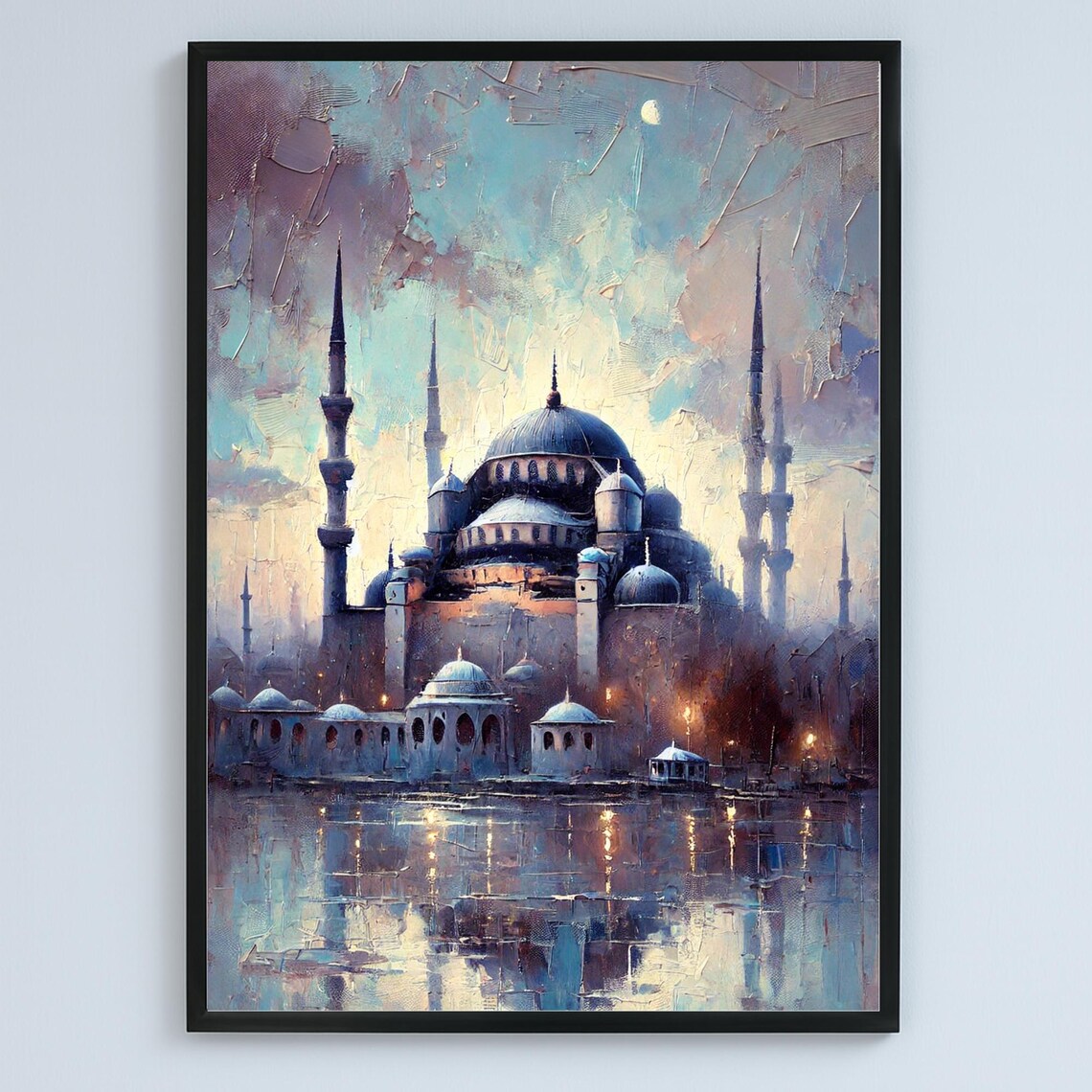 Hagia Sophia Impressionist Art Print, Istanbul Mosque