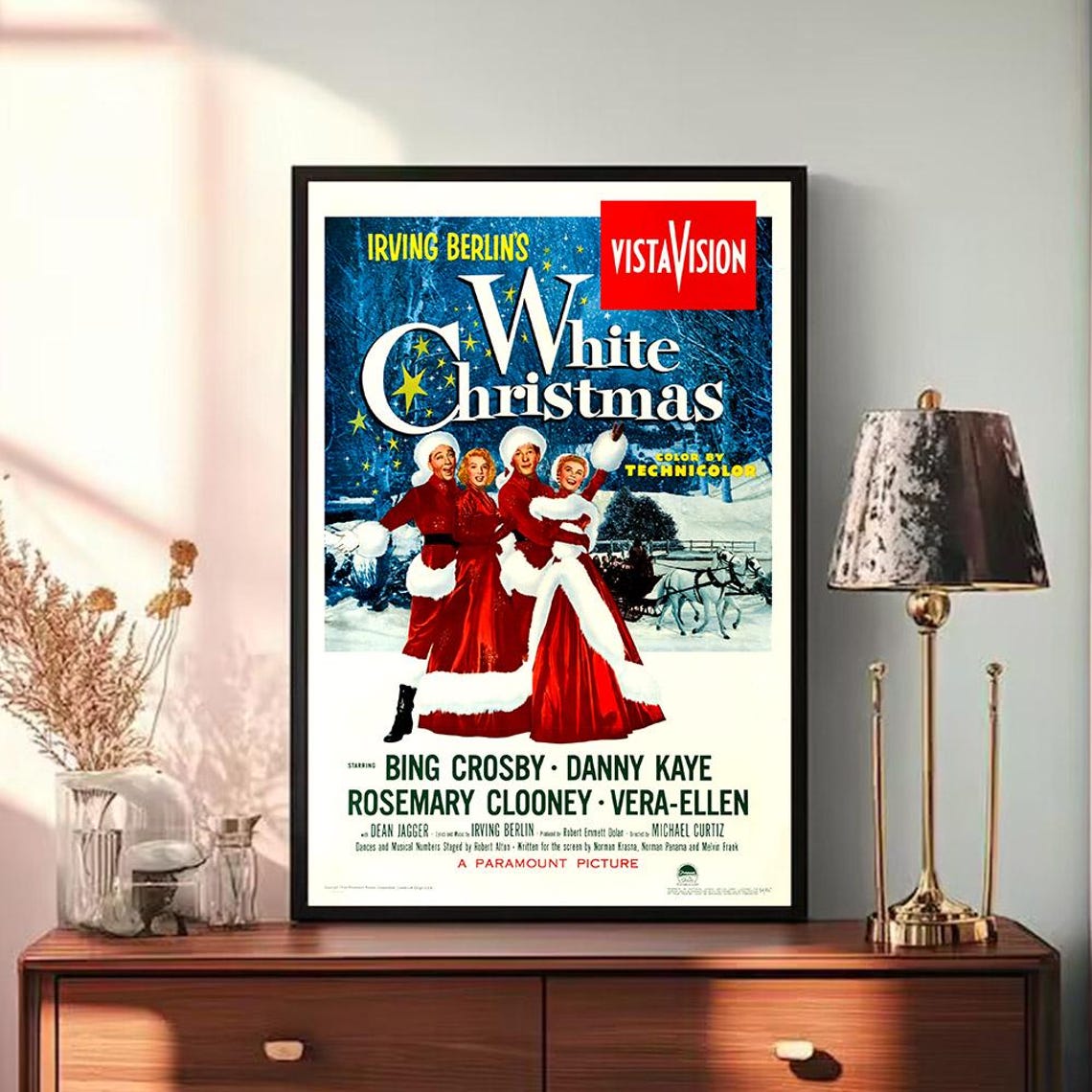 Irving Berlins White Christmas Bing Crosby Classic Musical Film Poster - Image 3