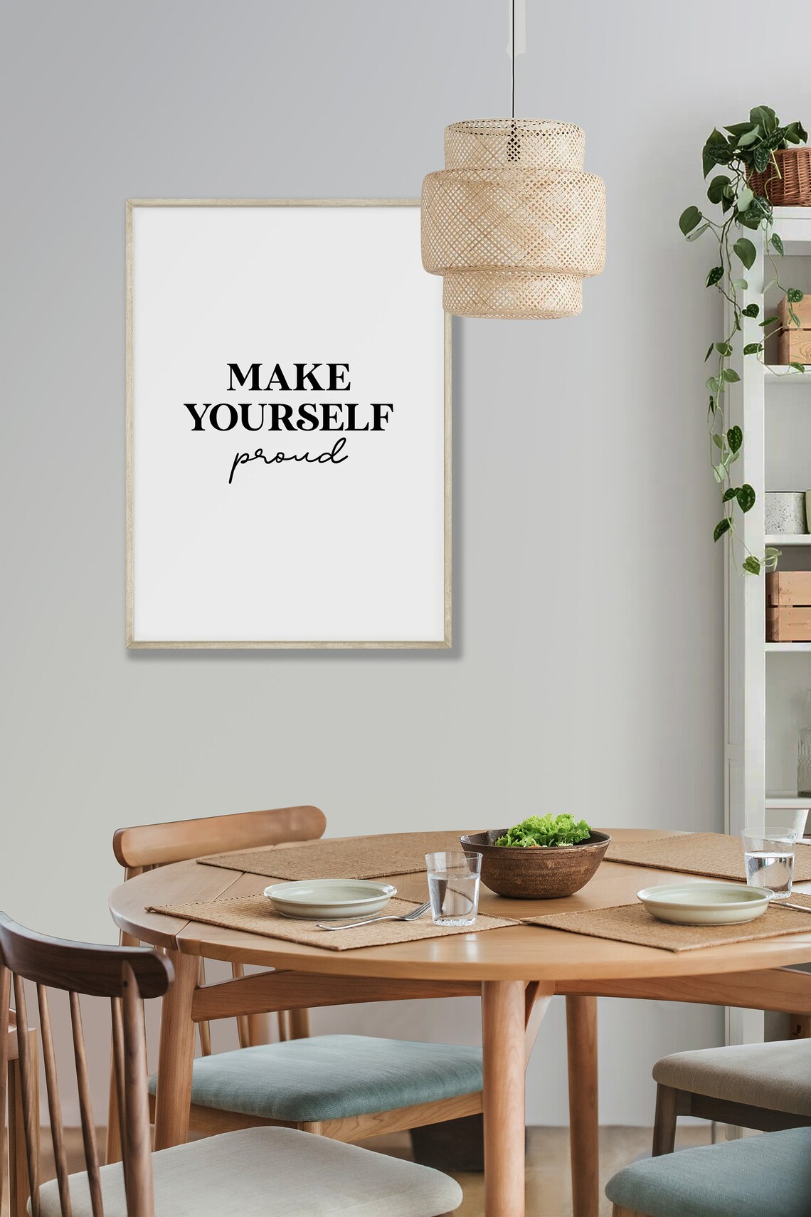 Make Yourself Proud Quote Print Motivational Self Love Wall Decor - Image 3