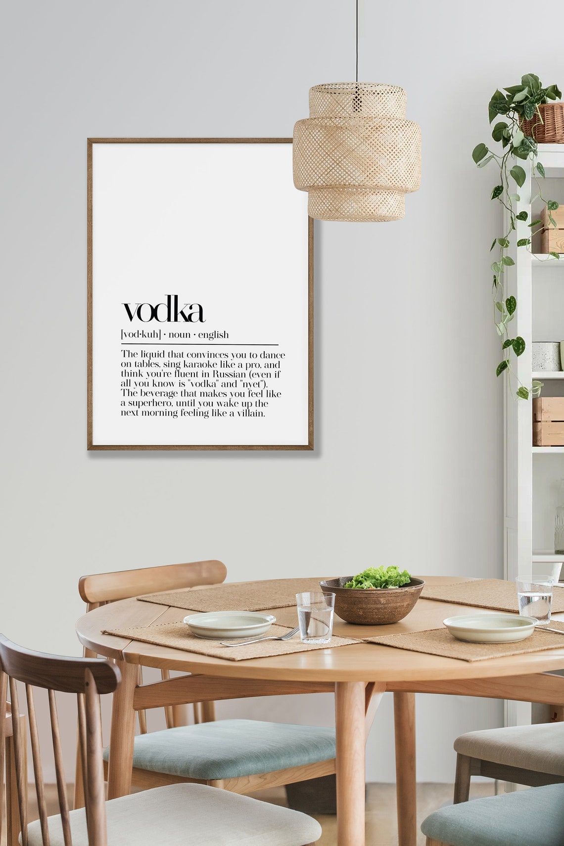 Vodka Funny Dictionary Definition Dance on Tables Bar Poster - Image 4