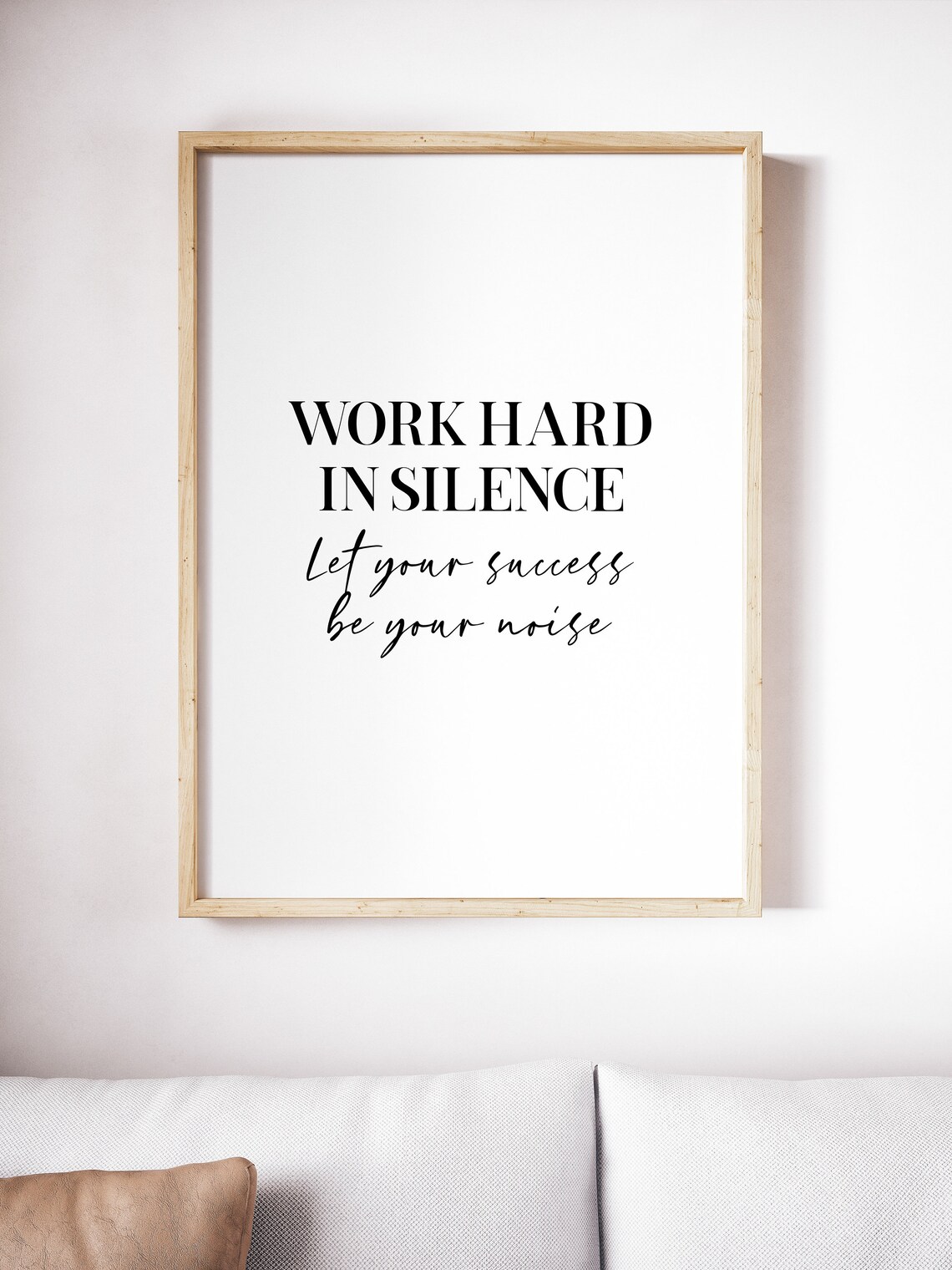 Work Hard In Silence Let Your Success Be Your Noise Quote Poster - Image 4