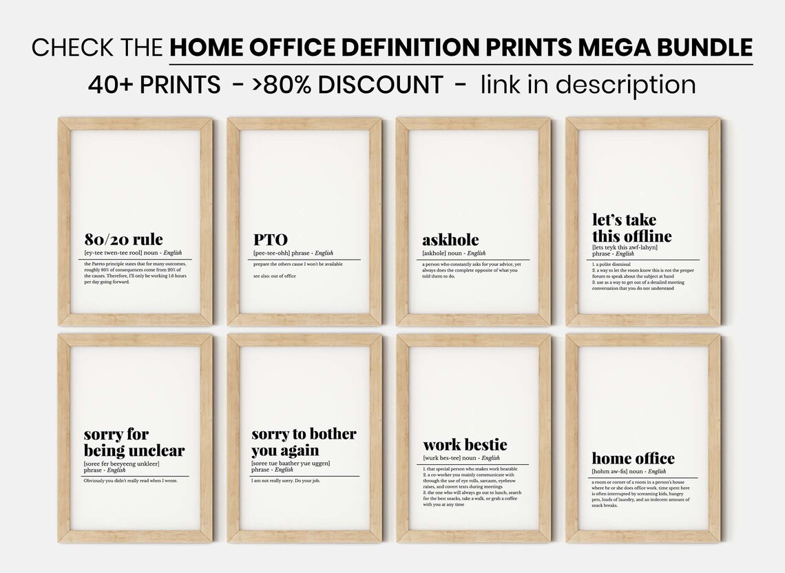 Sorry to Bother You Again Funny Definition Poster Office Wall Decor - Image 3