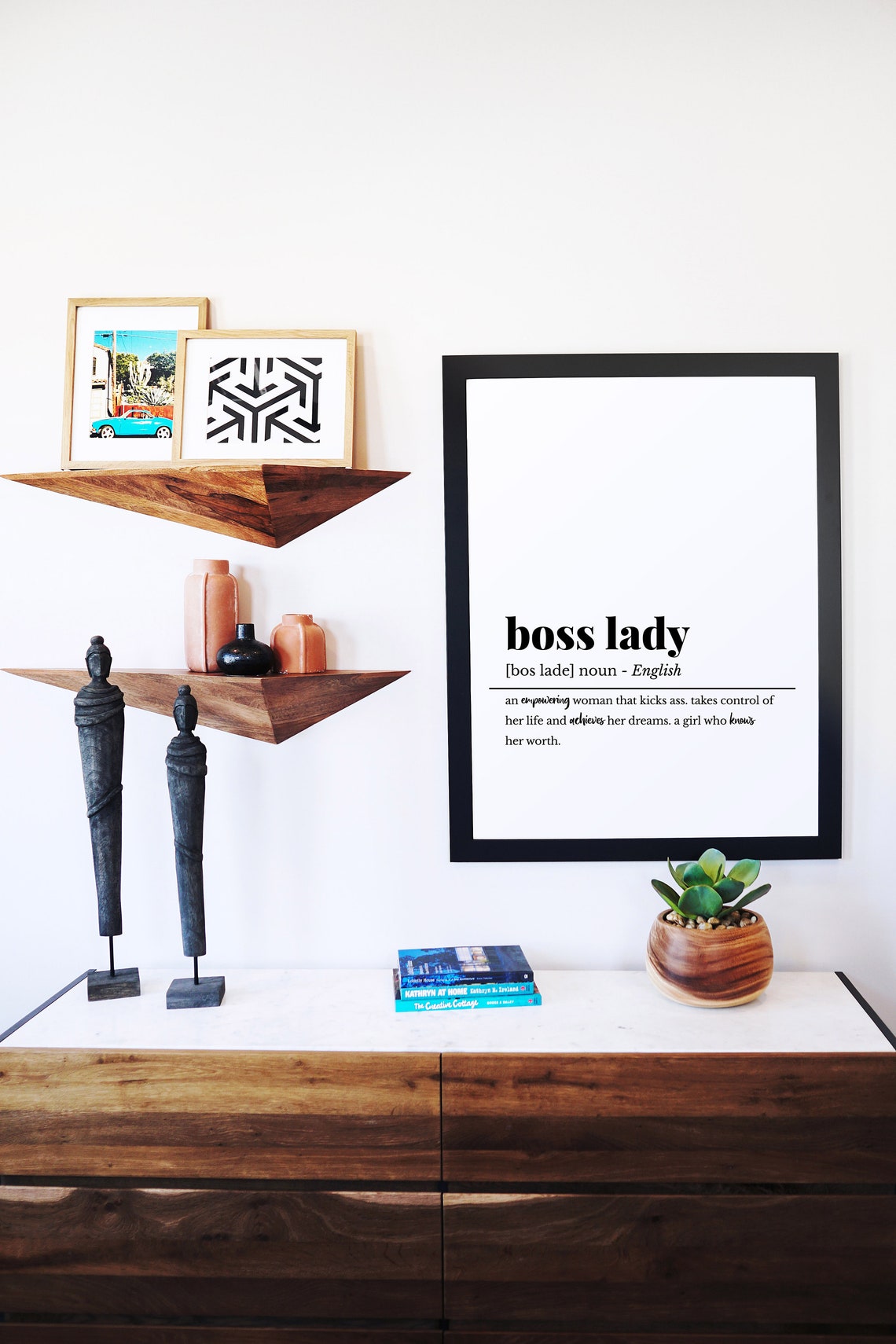 Boss Lady Definition Noun Dictionary Art Empowering Office Decor Poster - Image 5