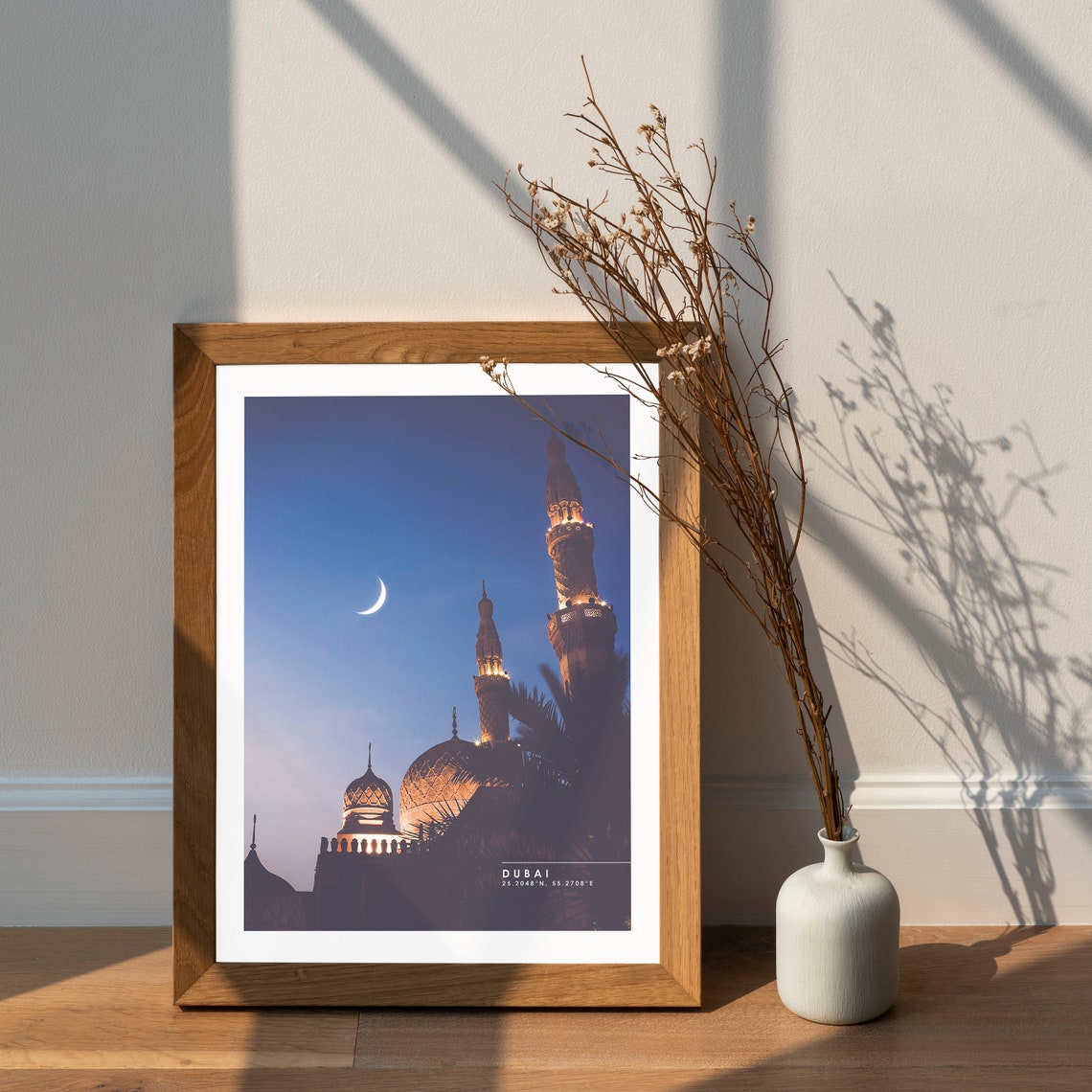 Dubai Travel Print Dubai Poster Trendy Travel Home Decor United Arab Emirates Travel Poster Arabian Nights Uae Wall Art Gallery Poster - Image 2
