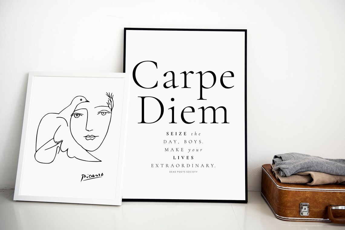 Dead Poets Society Carpe Diem Movie Quote Poster - Image 4