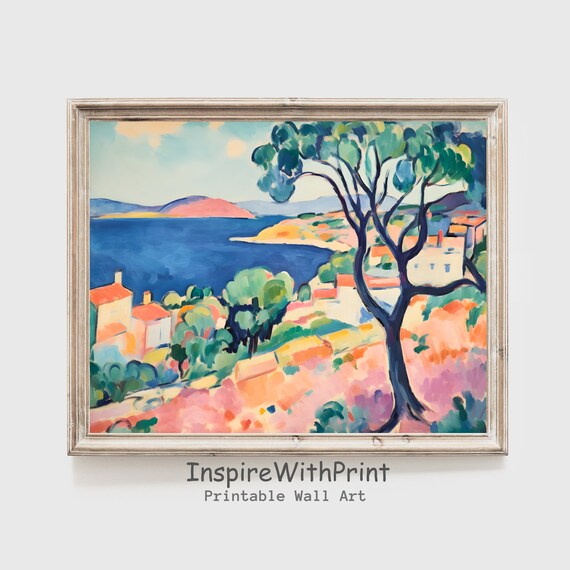 Henri Matisse View of Collioure Fauvist Coastal Landscape Art Print