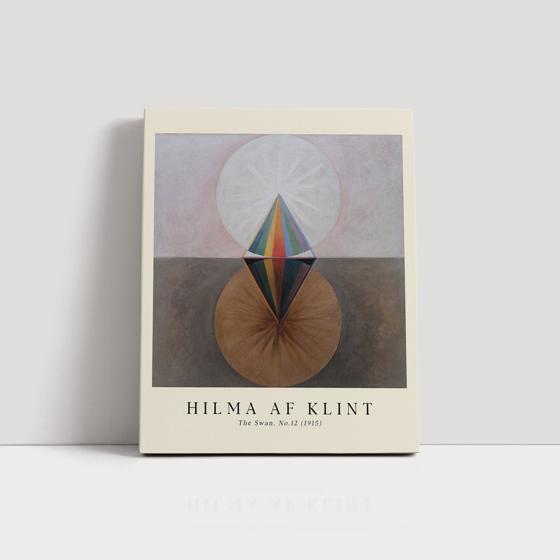 Hilma Af Klint The Swan No 12 1915 Rainbow Geometric Art Poster - Image 2