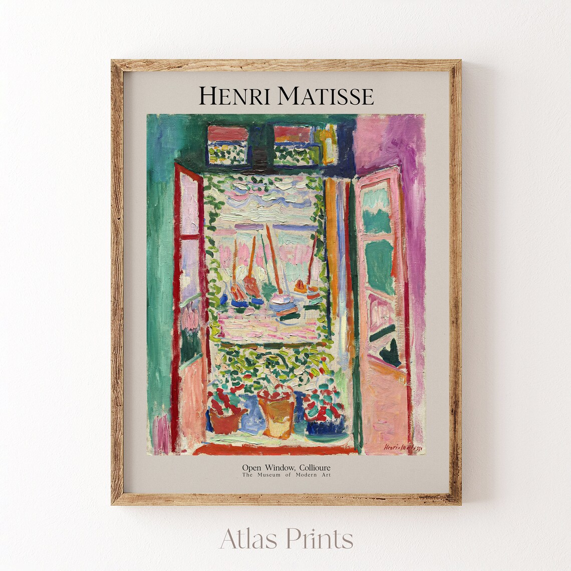 Henri Matisse Open Window Collioure Colorful Modern Art Museum Poster