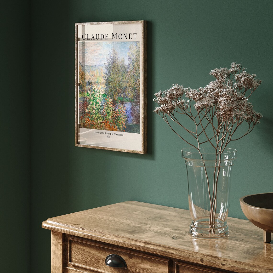 Claude Monet Corner of the Garden at Montgeron 1876 Floral Poster - Image 2