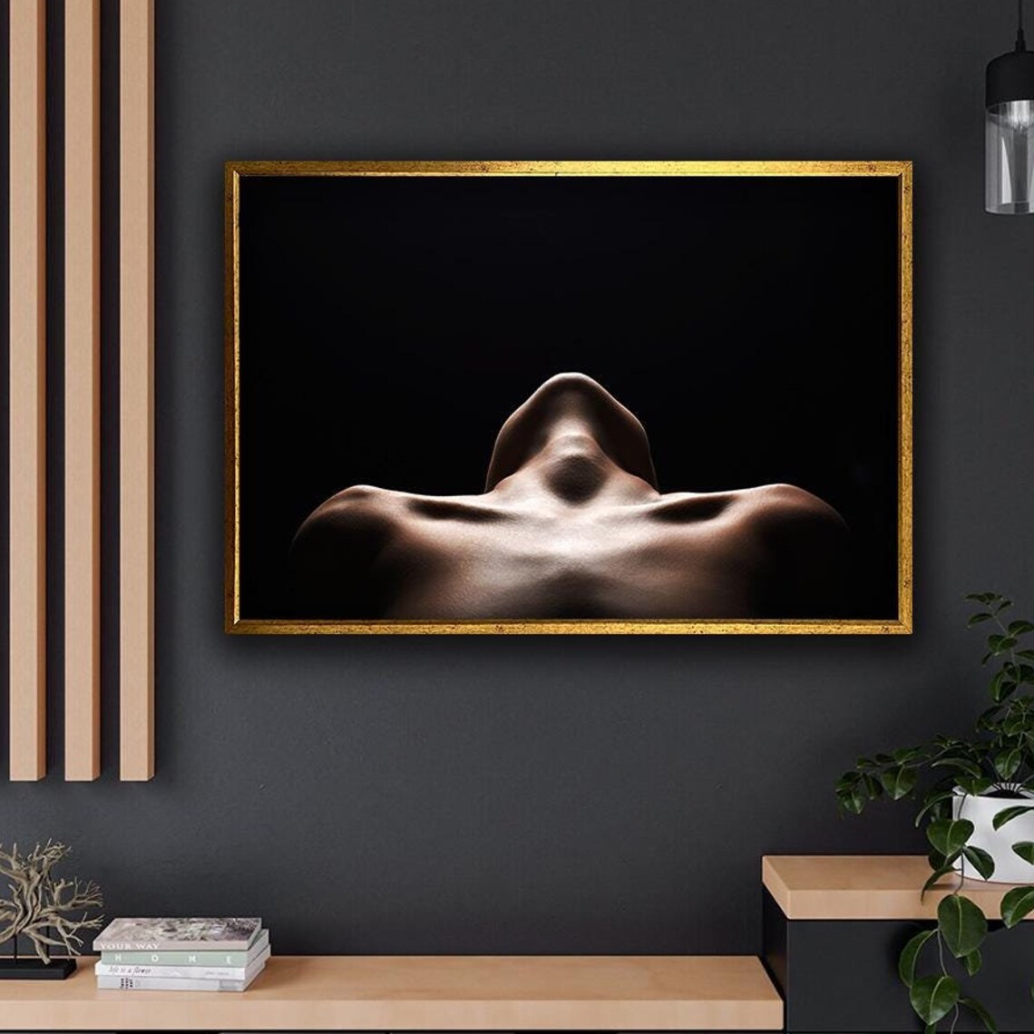 Womans Neck Art Sensual Girl Print Nude Girl Body Wall Art Modern Home Decoration Bedroom Wall Decor Gift For Friends