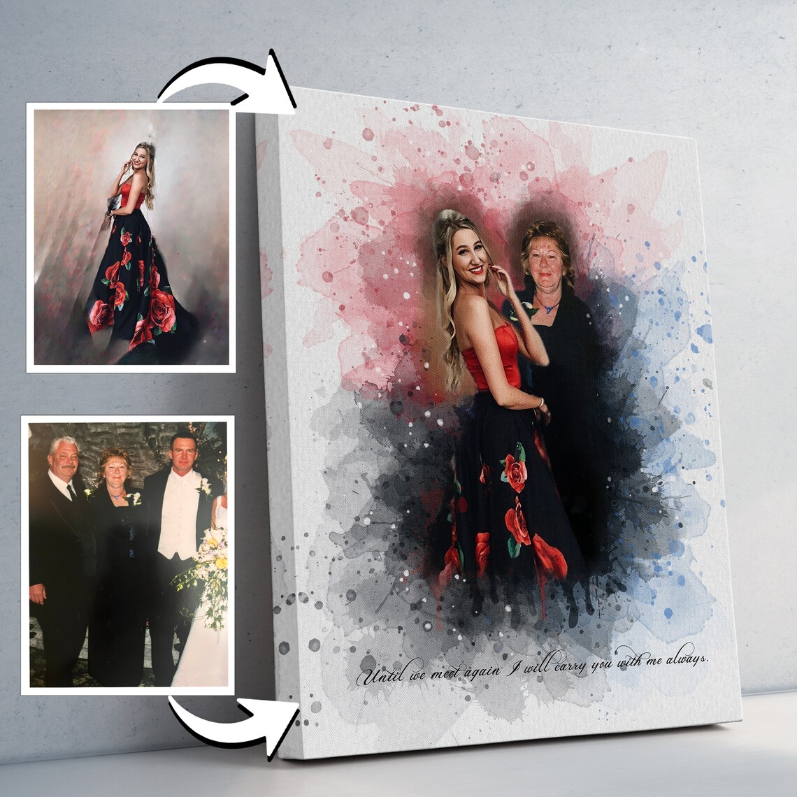 Personalized Memorial Photo Collage Wall Art Print - Image 2