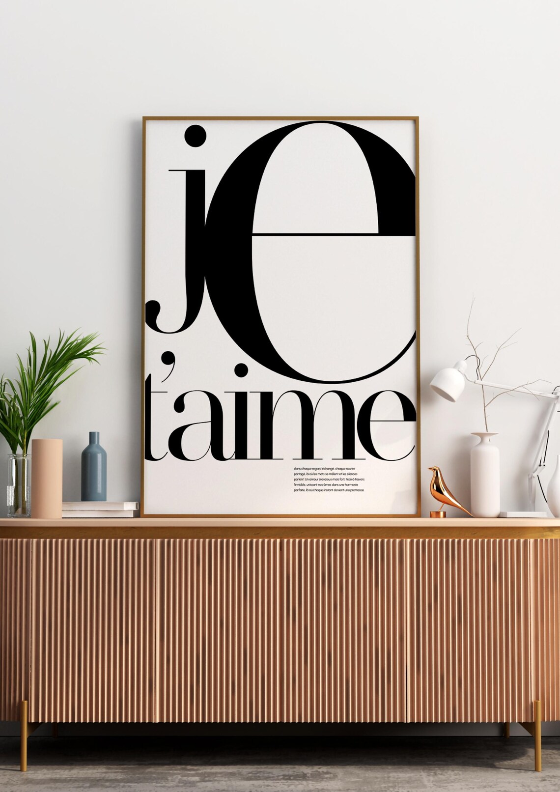 I Love You Minimalist Poster, Love And Elegance