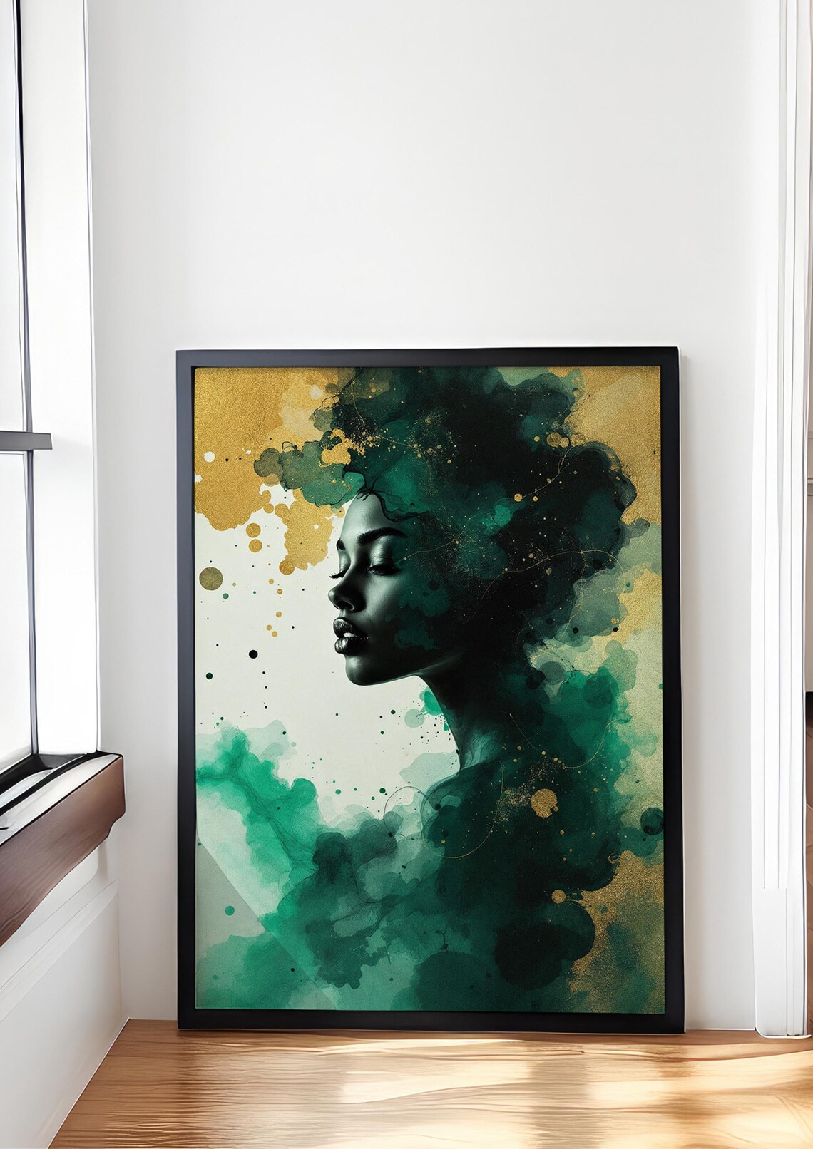 Abstract Portrait, Minimalist Face Emerging