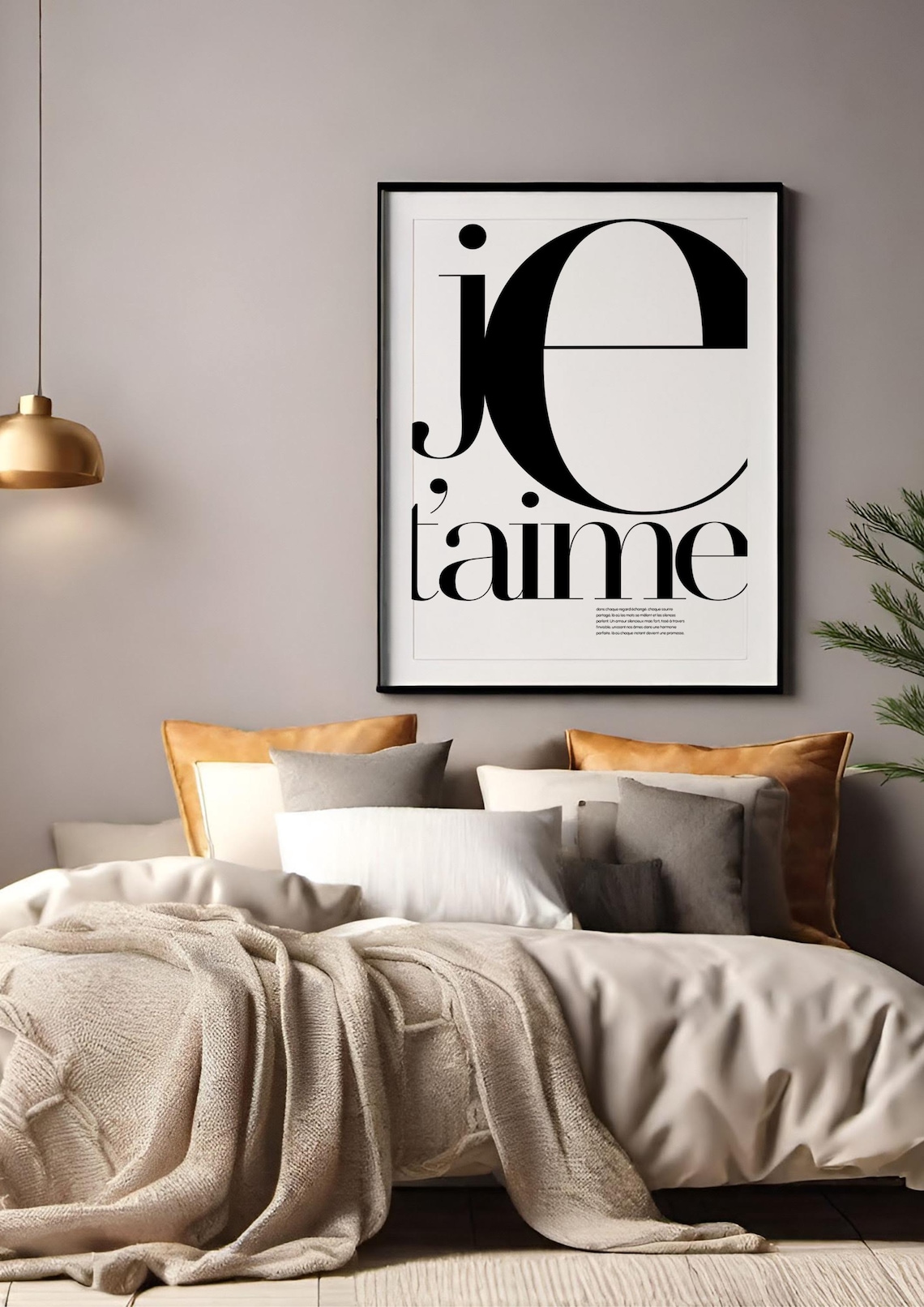 I Love You Minimalist Poster, Love And Elegance - Image 3