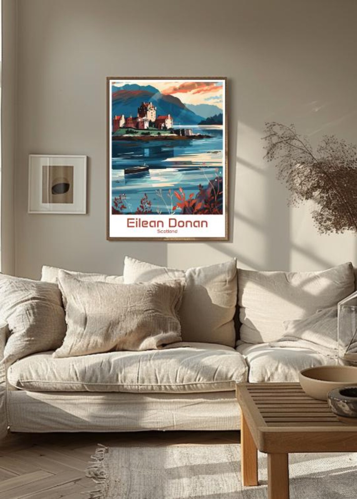 Eilean Donan Castle Scotland Island Vintage Illustration Travel Poster - Image 3