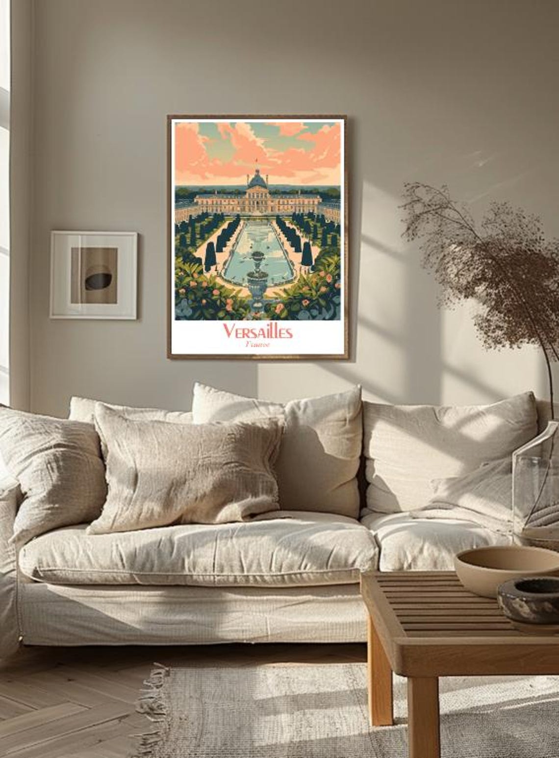 Versailles Palace Gardens France Travel Poster Fountain View - Image 3