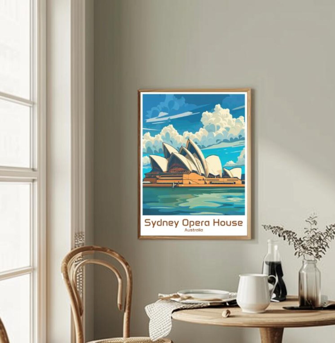 Sydney Opera House Australia Harbor Sail Illustration Travel Poster - Image 2