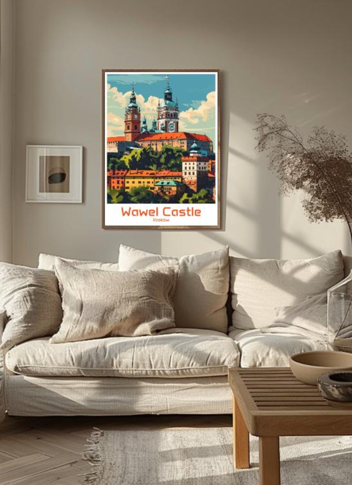 Wawel Castle Krakow Poland Historic Royal Hill Vintage Travel Poster - Image 3