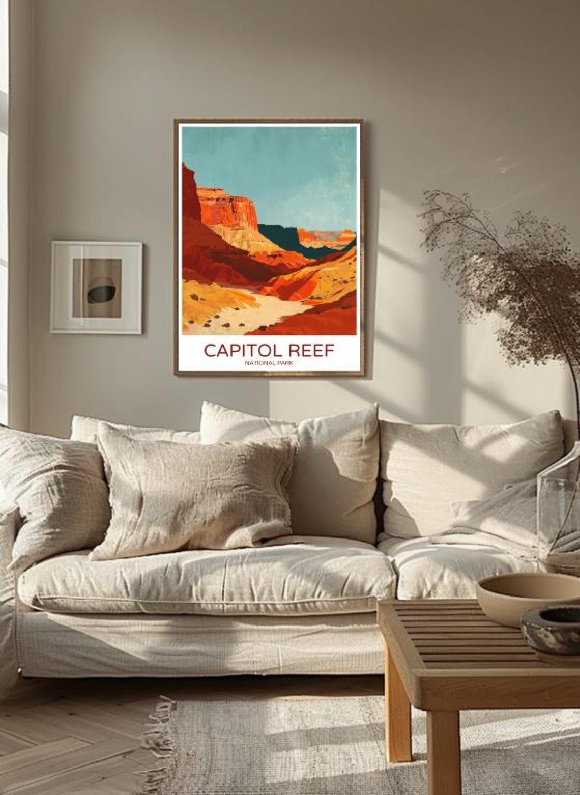 Capitol Reef National Park Red Canyon Desert Sunset Travel Poster - Image 3