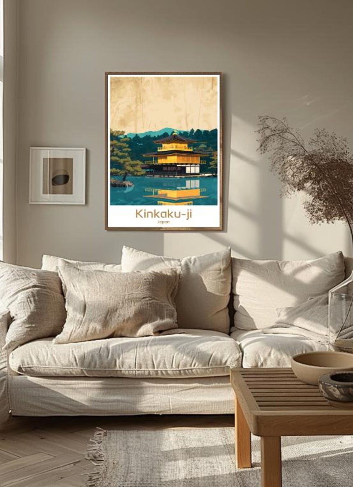 Kinkaku Ji Kyoto Japan Travel Postergolden Pavilion Wall Art Japanese Temple Print Zen Garden Decor Kyoto Landmark Adventure Gift Home Art - Image 3