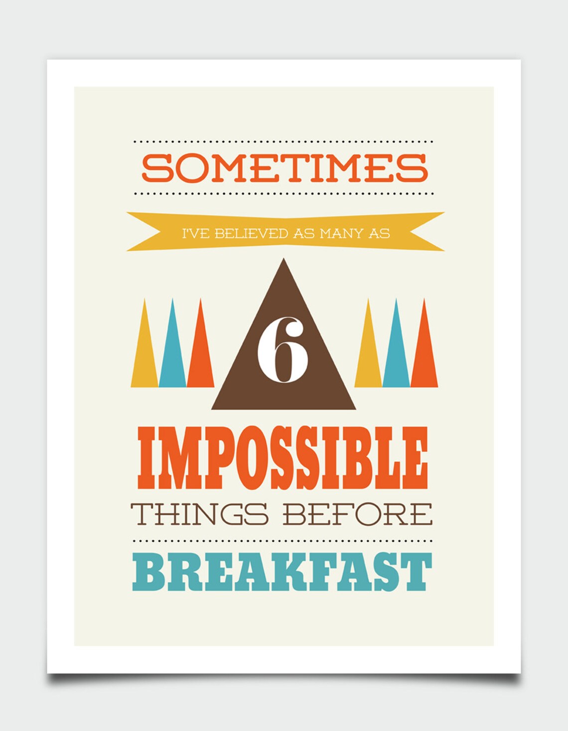 Retro Kitchen Wall Art, Mid-Century Quote Poster - Image 3