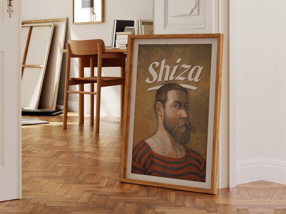 Shiza Painting Bathroom Art Funny Bathroom Print Vintage Style Bathroom Decor Art Toilet Humor Wall Art Amusing