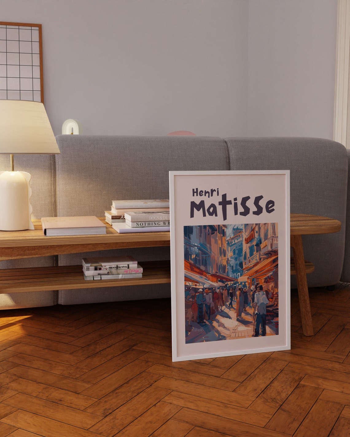 Henri Matisse Old Town Street Market Bustling Day Scene Art Poster - Image 3