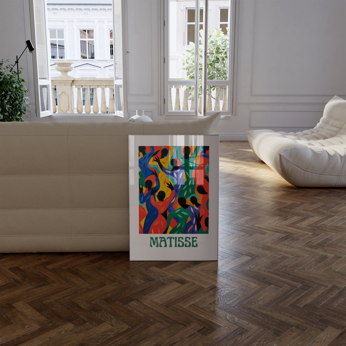 Matisse Dancing Silhouettes La Danse Bright Festive Art Poster - Image 2