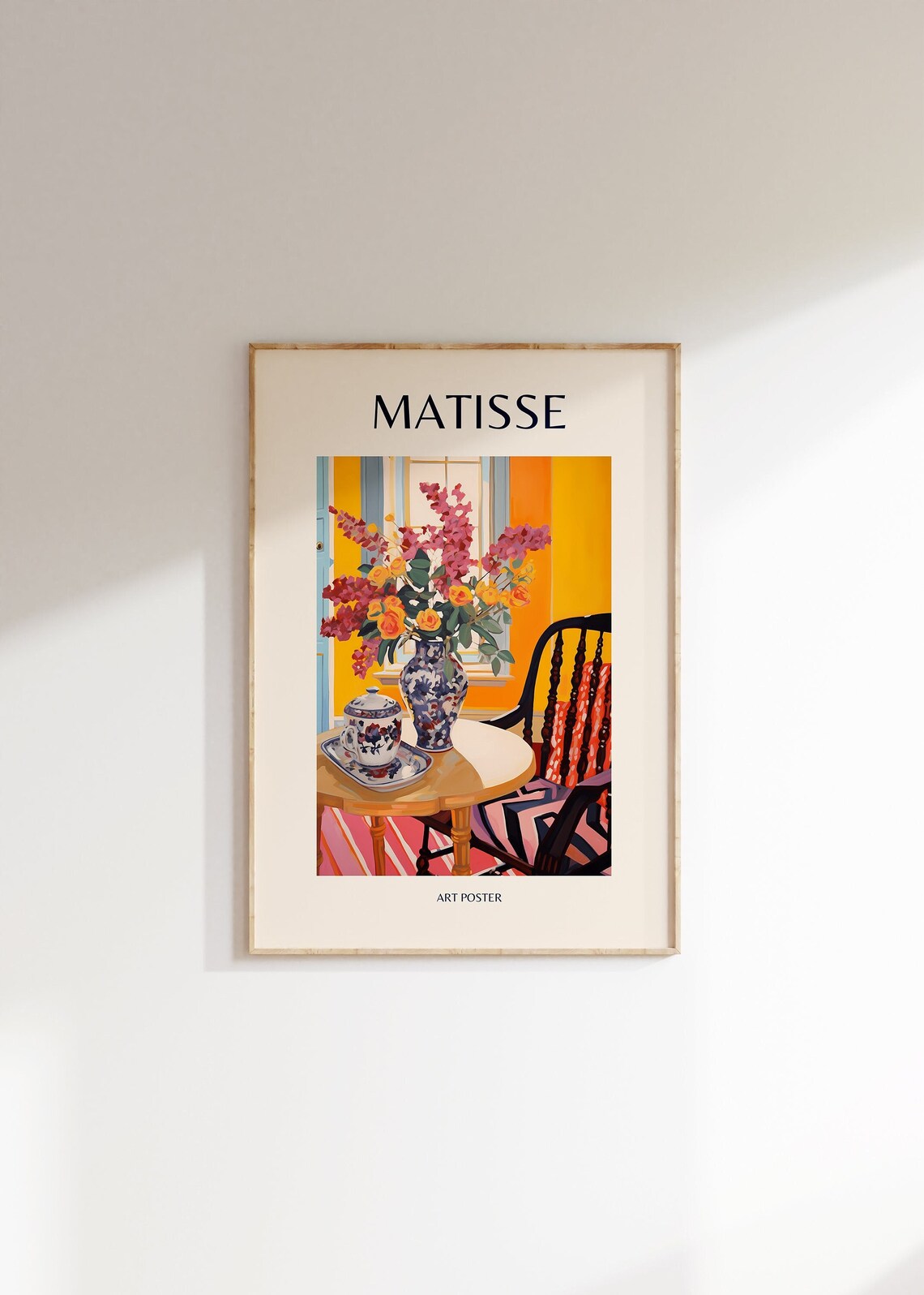 Matisse Minimalist Floral Art Print, Modern Gallery