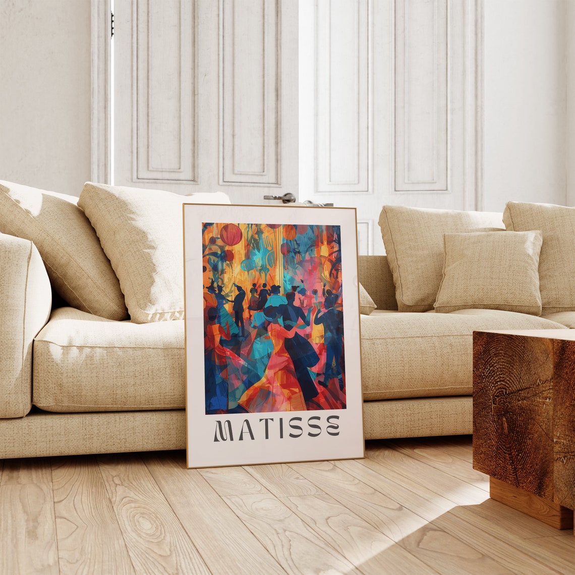 Henri Matisse Joyful Dance Party Silhouette Colorful Art Poster - Image 2