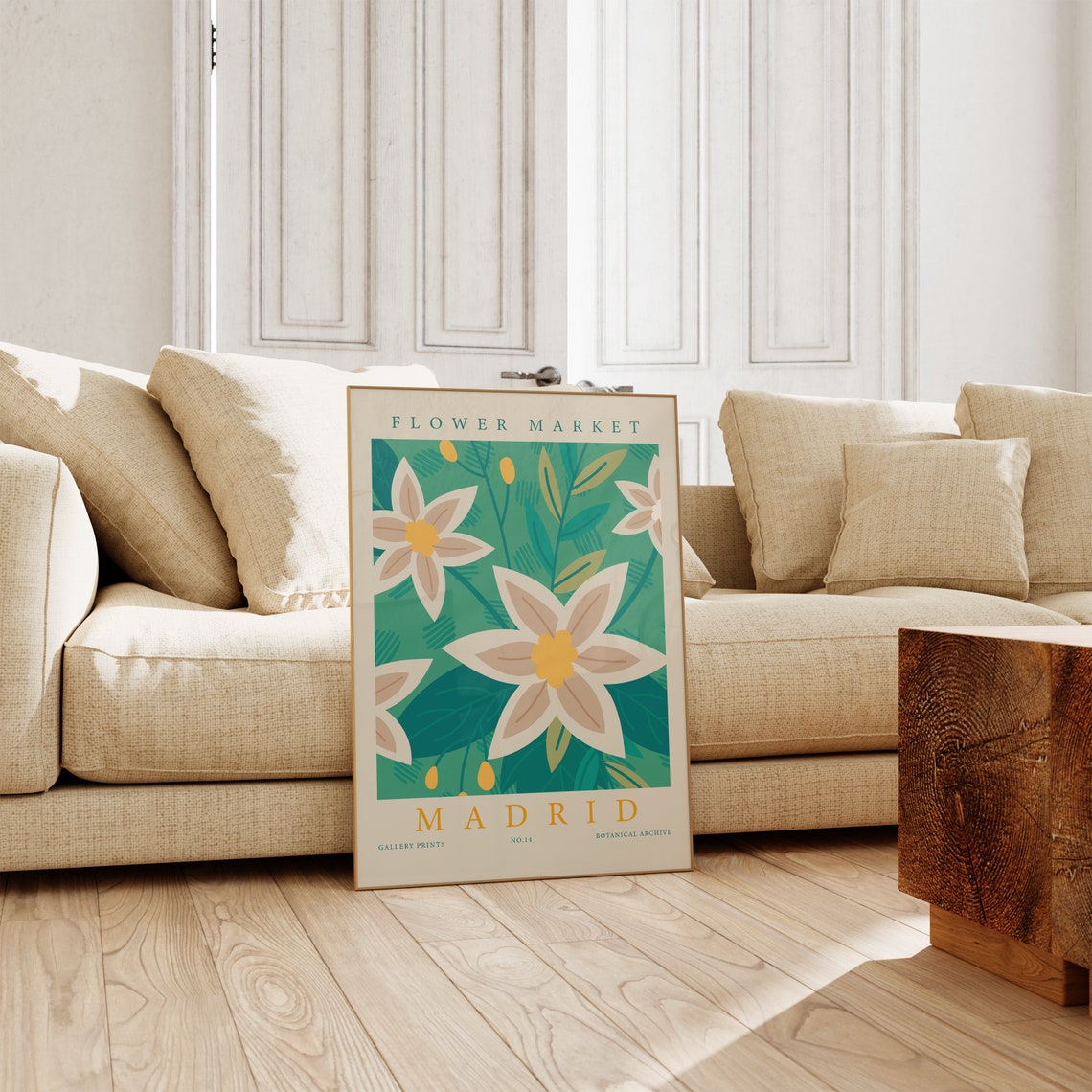 Flower Market Madrid No 14 Botanical Archive Gallery Art Poster - Image 3