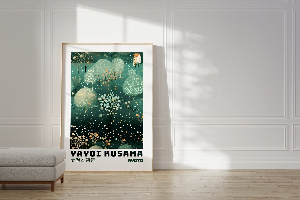 Yayoi Kusama Abstract Japanese Wall Art Print