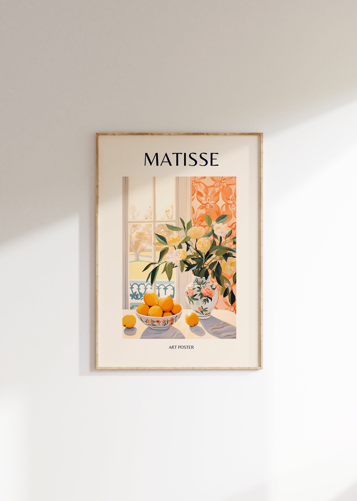 Henri Matisse Minimalist Floral Poster, Modern Art