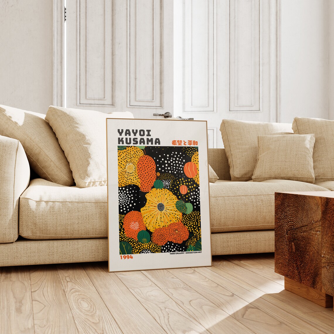 Yayoi Kusama Inspired Japanese Wall Art Poster - Image 5