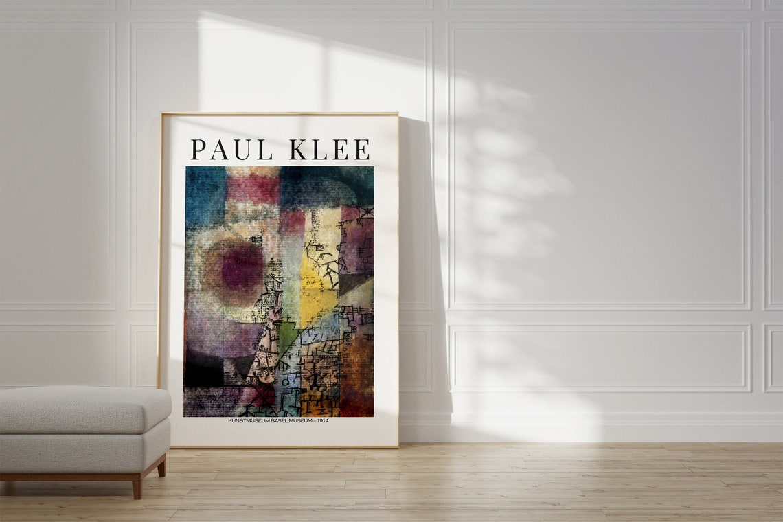 Paul Klee 1914 Abstract Color Composition Basel Museum Art Poster