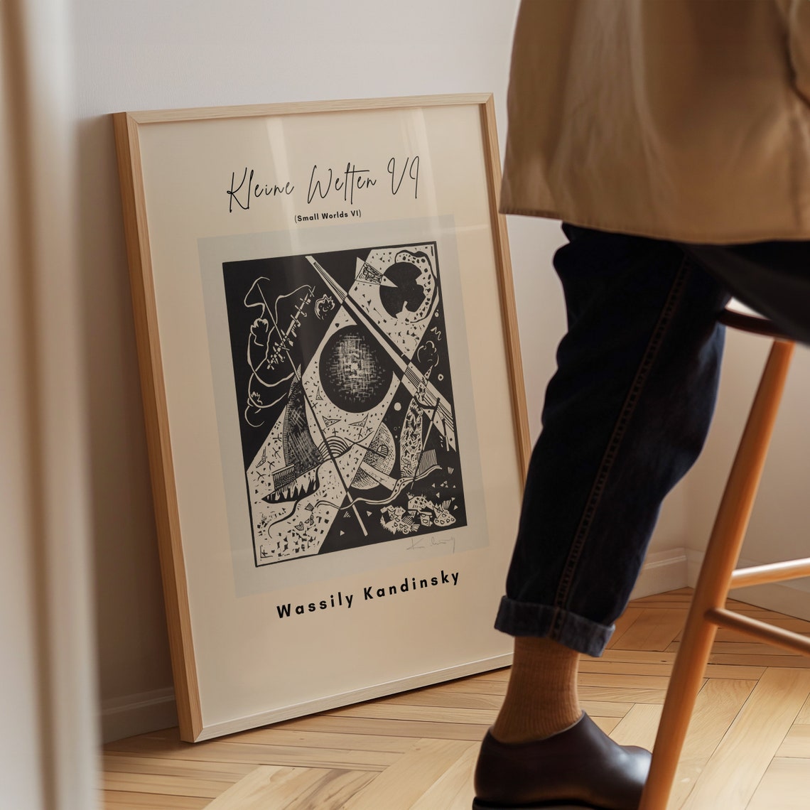 Wassily Kandinsky Kleine Welten VI Small Worlds Woodcut Poster - Image 2