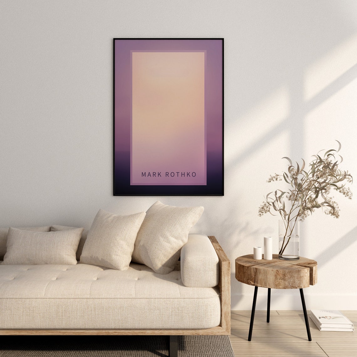 Mark Rothko Purple Ombre Gradient Color Field Abstract Poster - Image 2