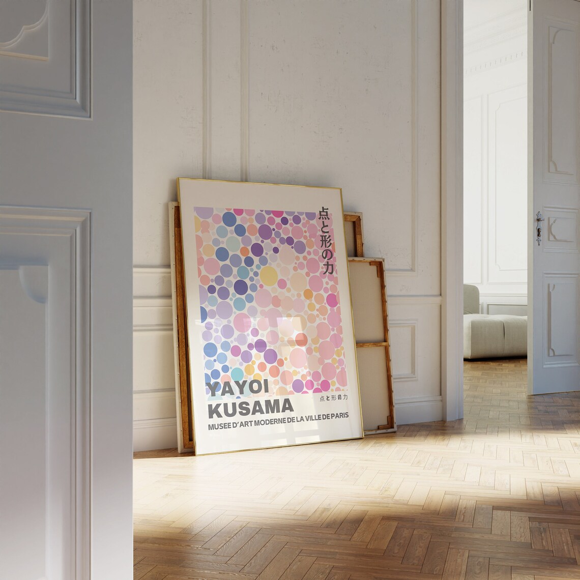 Yayoi Kusama Pastel Dots Paris Museum Exhibition Gallery Art Poster